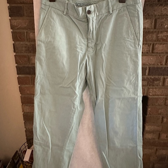 Southern proper Men's Light Green Pants - Picture 1 of 5
